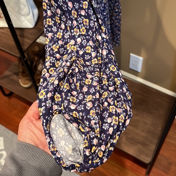 ZARA NWT Purple Floral Dress - Picture 6 of 7